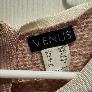 VENUS Blush and Ivory Knit Top